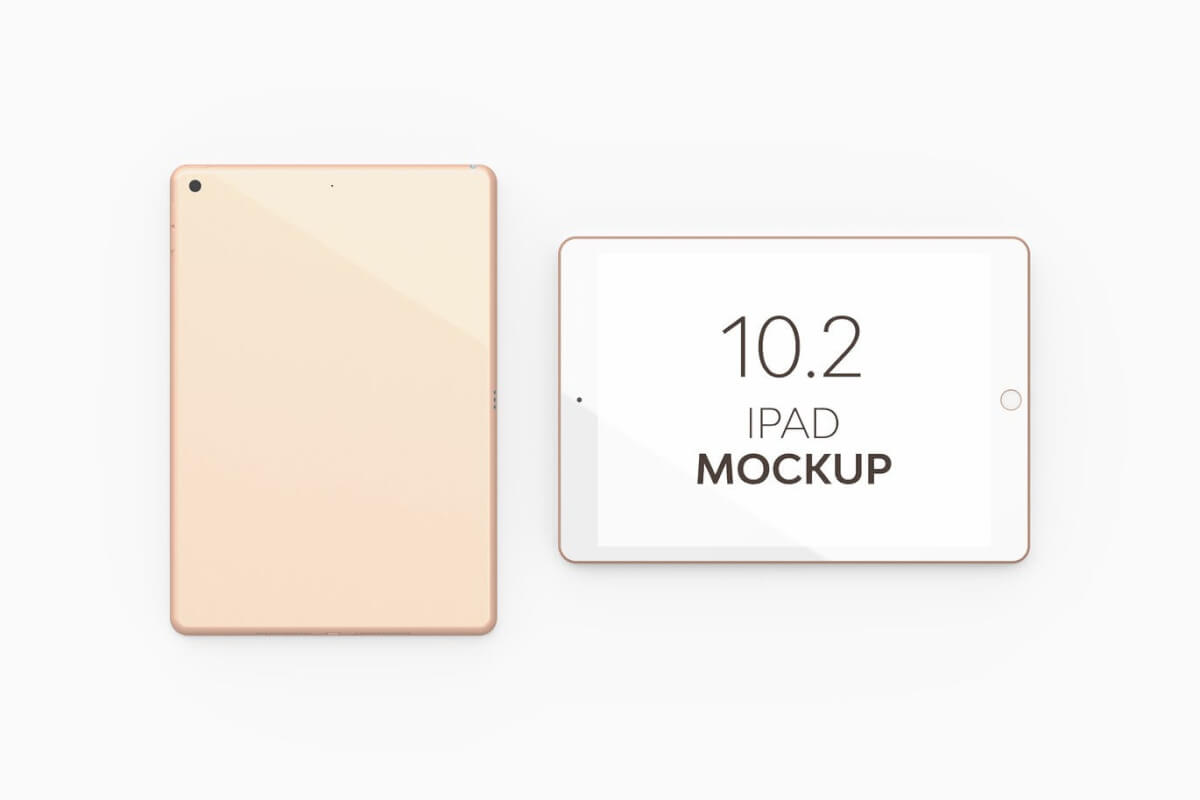 正面视角的iPad 10.2 样机