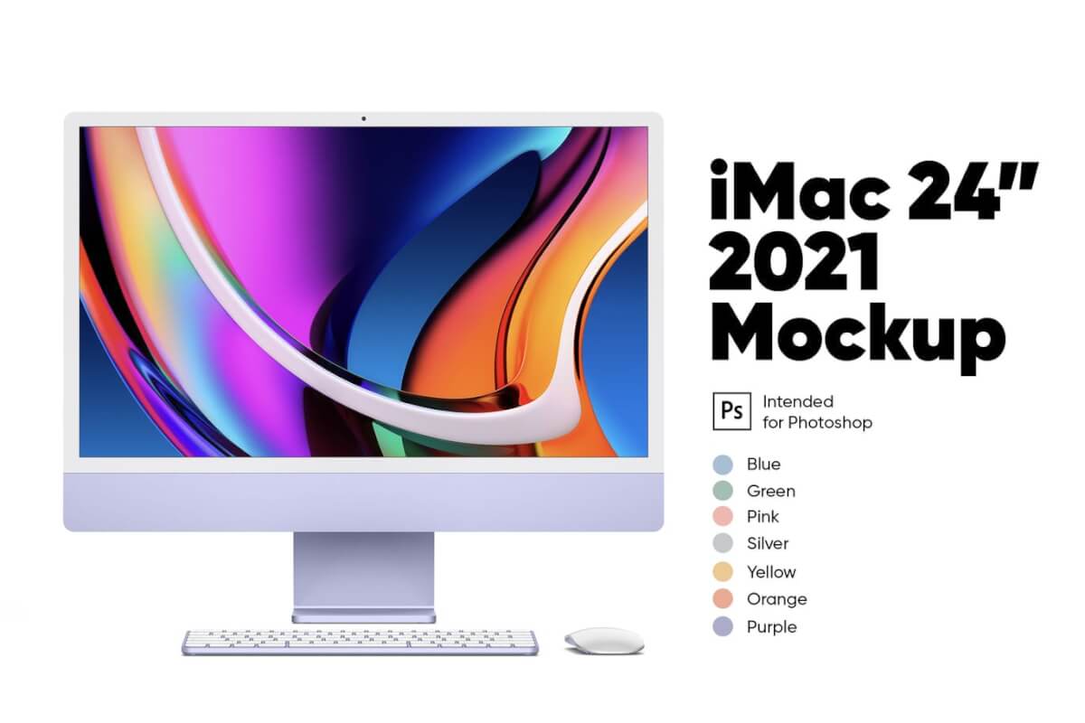 iMac 24 样机设计模板