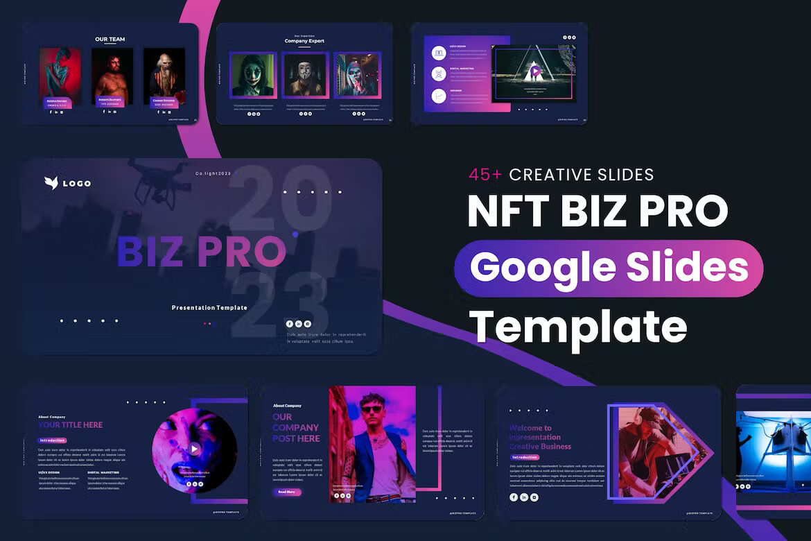 BIZ PRO - Google 幻灯片演示模板